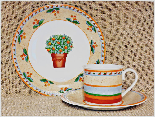 3tlg kaffeegedeck porzellan - kaffeegedeck,