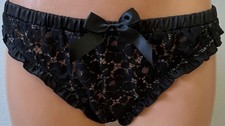 Undiz Slip L XL Schwarz Spitze