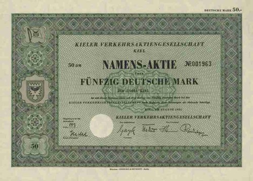 Kieler verkehrs 1951 kiel - ag,
