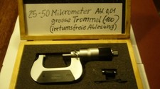 Mikrometer 25-50 mm , Abl. 0,01 , grosse Trommel