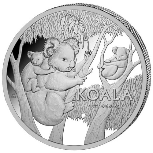 Silbermünze ram koala - oz,