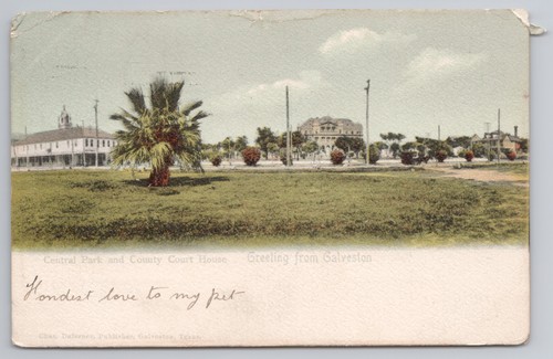 Galveston postkarte central - tx,
