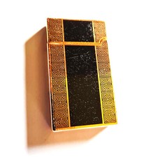 Feuerzeug/Luxus Feuerzeug/schwarz/goldenes Feuerzeug/Sammler Feuerzeug