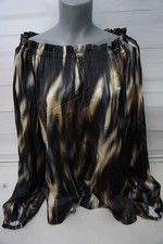 H&M Schlupf Satin Bluse Tunika  Gr. XL gestreift Mehrfarbig