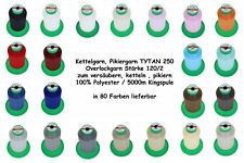 12 x Nähgarn Overlockgarn Overlock-Garn fein 120/2, Kettelgarn SERAFIL Tytan 250