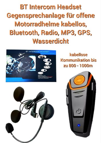 Headset für motorradhelm - für,