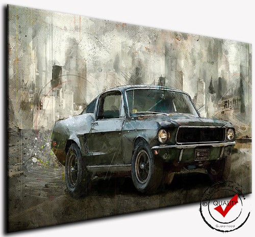 Ford mustang leinwand wand - mustang,