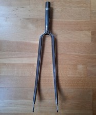 BASSO CrMo Rennrad Gabel 28" Gabelschaft 140mm Chrom RH 52 vintage