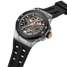 Police Cyclone Automatik PEWGR0082202 Herrenuhr Armbanduhr Skelettiert