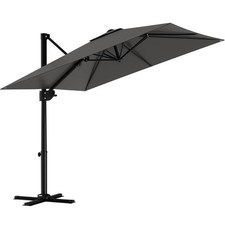 Ampelschirm Gartenschirm Sonnenschirm UV-Schutz 360° Drehbar Neigbar 270x270cm