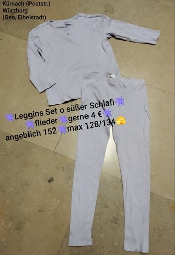 Schlafanzug süß in flieder - schlafanzug,
