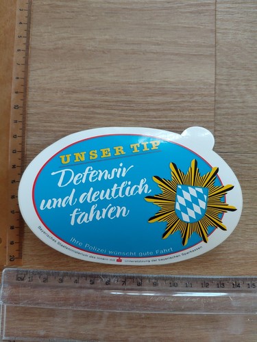 Alter aufkleber polizei - alter,