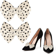 Schuhclips, schwarze Schleife