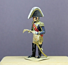 Vollplastische Zinnfigur: franz. Marschall Berthier 1810, 54mm - bemalt 