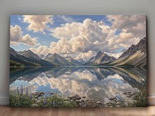 XXL Leinwandbild Bergsee Alpen
