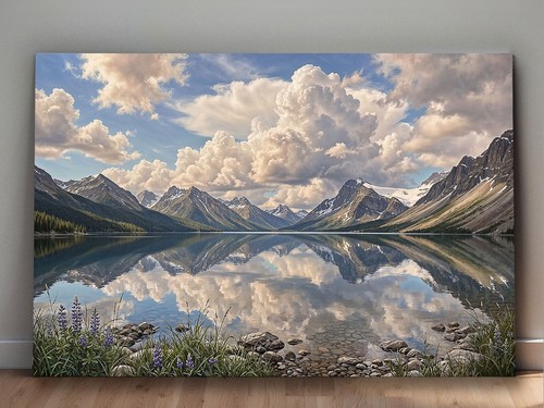 Xxl leinwandbild bergsee alpen - leinwandbild,
