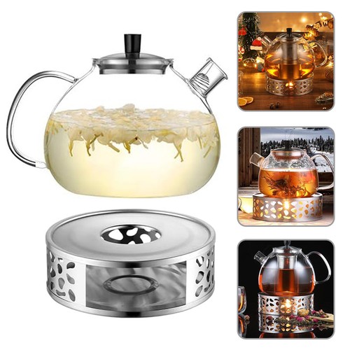 Teekanne aus glas mit - teekanne,