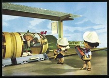 Sandmann an einem S-Bahnhof