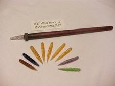 Glasfedern Federhalter Glas