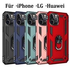Outdoor Ring Anti-Fall Handy Hülle iPhone 13 LG Huawei Mate Nova Y P smart 