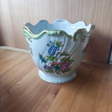 Herend Ungarn Queen Victoria Feiner Übertopf Cachepot Dm 18 cm