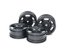 TAMIYA 1:10 6 SPEICHEN FELGEN 26MM "SCHWARZ" 4 STÜCK 4mm OFFSET # 300051688