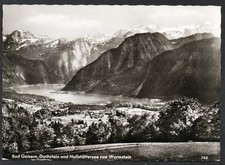 Bad Goisern Dachstein und Hallstättersee von Wurmstein / gelaufen 1963
