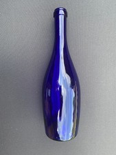 Blaue Glasflasche – 750 ml – ca. 700 g – dekorativ – leer – sehr guter Zustand