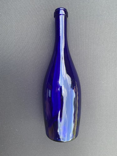 Blaue glasflasche 750 ml - blaue,