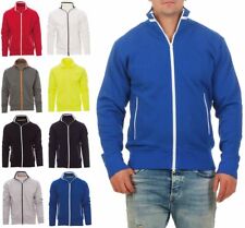 Herren Sweatjacke Sweater Zip Jacke Reißverschluss Stehkragen Sweatshirt Sport