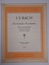 Noten: Johann Sebastian Bach -Zwei Choräle. Piano, 1982, Edition Schott 09736