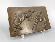 * WANDBILD RELIEF 2 PFERDE