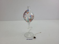 Öl-Lampe Petroleumlampe Deko antik DDR handgeformt bunt #2510876