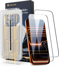 MAGIC JOHN iPhone 17 Pro Max Schutzglas 6,9", HD klar, Easy‑Install, 2 Stück, Ca