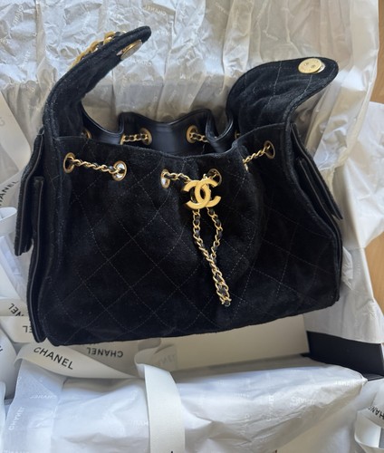 Chanel small veloursleder - small,
