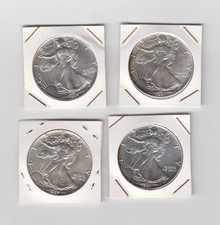 Silver Eagle,4X 1 Unze 1987