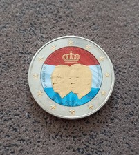 2 Euro 2014 Luxemburg - 50 Jahre Thronbesteigung Großherzog Jean - coloriert