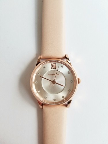 Leder armbanduhr rosa - leder-armbanduhr,