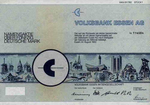 Volksbank essen 1992 spar - volksbank,