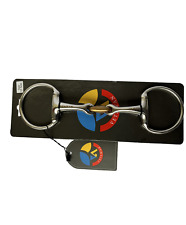 Olivenkopfgebiss Edelstahl, doppelt gebrochen mit Kupfer Mittlestück, VETAWAN