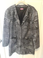 Basler Gray Tweed Sparkle Long