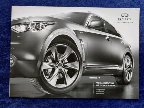 Infiniti preisliste 2010 - infiniti, fx