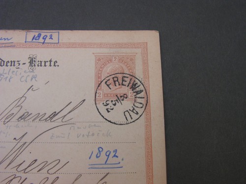 Altkarte freiwaldau 1892 - freiwaldau,