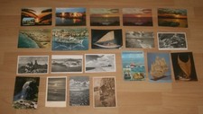 20 Postkarten Sonnenaufgang Strand Schiff See 6 beschrieben 14 unbeschrieben