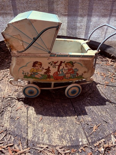Antiker puppenwagen - antiker,