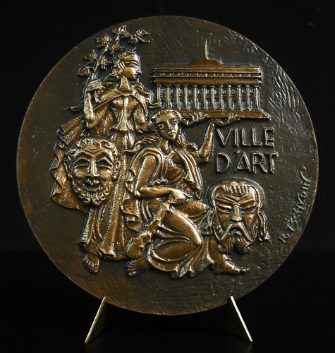 Medaille 481g 10cm bordeaux - medaille,