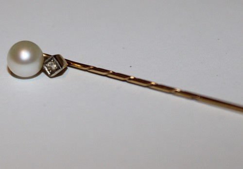 Anstecknadel mit perle und - mit,