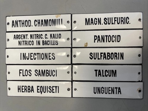 Alte emaille schild - 10,