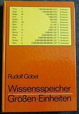 1987 DDR Schulbuch: Wissensspeicher Größen Einheiten - Rudolf Göbel