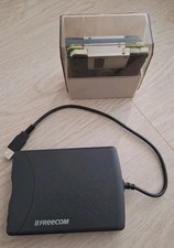 FREECOM 22750 EXTERNES DISKETTEAN LAUFWERK SCHWARZ USB #GK8755 Mit 8 Disketten 